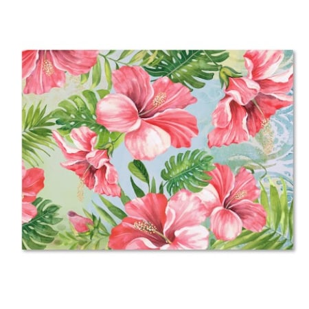 Jean Plout 'Hibiscus Paradise 2' Canvas Art,35x47